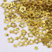Набор пайеток, Звездочки, золото, около 10 грамм, от 2,5 до 4 мм, толщина 0,4 мм