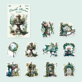 Набор наклеек Старый сад, 20 штук, упаковка 15х10 см