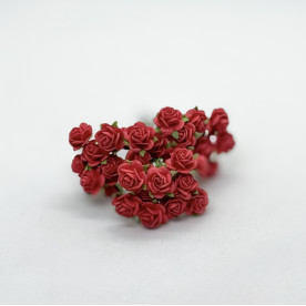 Набір трояндочок 10 мм, 10 шт, колір червоний