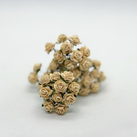 Набір трояндочок 10 мм, 10 шт, колір персиково-оранжевий