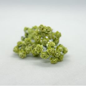 Набір трояндочок 10 мм, 10 шт, колір м'ятний