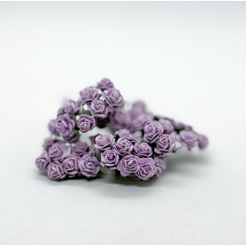 Набір трояндочок 10 мм, 10 шт, колір ніжно-бузковий