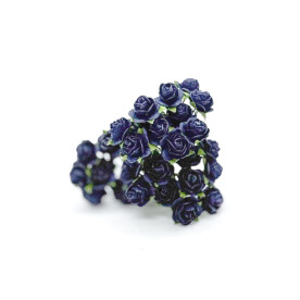 Набор розочек 10 мм, 10 шт, цвет темно-синий