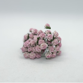Трояндочки, 10 мм, набір 10 шт, колір рожево-молочний