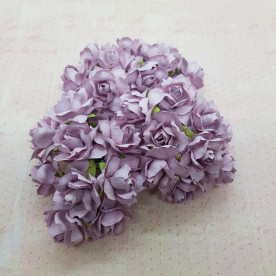 Набір трояндочок, пастельний бузок, 30 мм, 5 шт