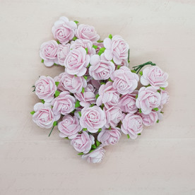 Набор розочек 20 мм, цвет нежно-розовый, 5 шт.