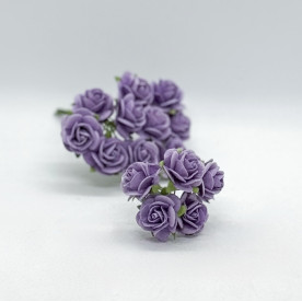 Набор розочек 20 мм, цвет фиолетовый, 5 шт.