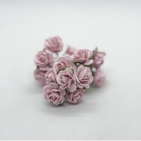 Набор розочек 20 мм, розовый, 5 шт.