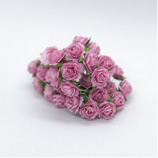 Набір диких трояндочок 20 мм, яскраво-рожевий, 10 шт