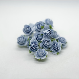 Набір трояндочок 25 мм, колір Baby blue, 5 шт.