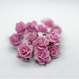 Набор розочек 25 мм, цвет розовый, 5 шт.