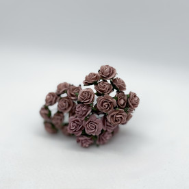 Набор розочек цвета пыльной розы 15 мм, 10 шт