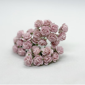 Набір трояндочок 15 мм, 10 шт, колір блідо-рожевий