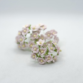 Набор из 10 декоративных цветков Sweetheart бледно розового цвета, 15 мм