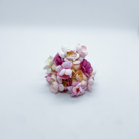 Набір 5 декоративних квіток вишні в різних тонах рожевого кольору