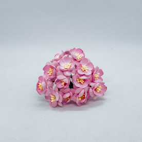 Набор декоративных цветков вишни розового цвета, 5 шт.