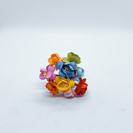 Набір декоративних квіток вишні в різного кольору 10 шт.