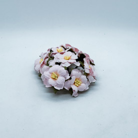 Набор цветов яблони, розовый, 5 шт, 3,8 см.