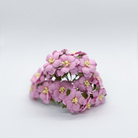 Набір квітів яблуні, яскраво-рожевий, 5 шт, 3,8 см.