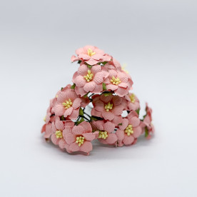 Набір квітів яблуні, персиковий, 5 шт, 3,8 см.