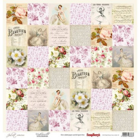 Односторонній папір Мадемуазель, 30,5 * 30,5 см від ScrapBerry's