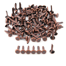 Набір металевих брадсів, колір мідь, 20 шт, 8 мм