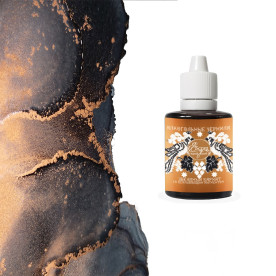 Алкогольні чорнила, Нова формула, Зоряний оксамит, червоне золото, зі спливаючих пігментом, 30 мл, ScrapEgo