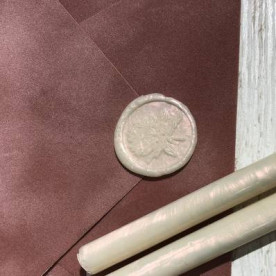 Сургуч в стержнях, розовый жемчуг, 1 шт, 13 см