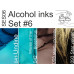 Набір алкогольних чорнил 10ml + розчинник 120ml Set #06, SES06, ScrapEgo