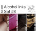 Набір алкогольних чорнил 10ml + розчинник 120ml Set #08, SES08, ScrapEgo
