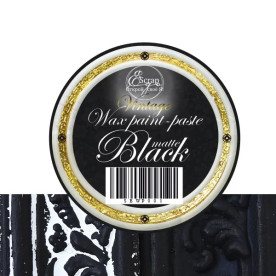 Восковая краска-паста Black Matte, 10 мл, ScrapEgo