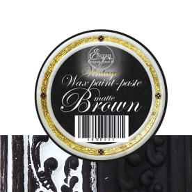 Восковая краска-паста Brown Matte, 10 мл, ScrapEgo