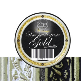 Восковая краска-паста Vintage Gold Metallic, 10 мл, ScrapEgo