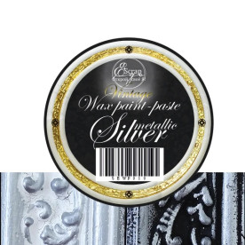 Воскова фарба-паста Vintage Silver Metallic, 10 мл, ScrapEgo