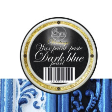 Воскова фарба-паста Vintage Dark blue pearl, 10 мл, ScrapEgo