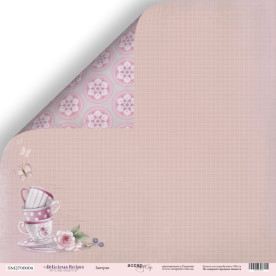 Лист двусторонней бумаги Завтрак 30*30 см от Scrapmir