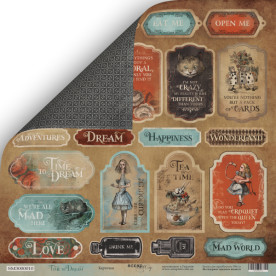 Аркуш двостороннього паперу 30x30 від Scrapmir картки (eng.) з колекції Time to Dream