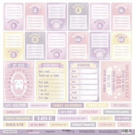 Аркуш одностороннього паперу 30x30 від Scrapmir Картки (ENG) Daddy's Princess