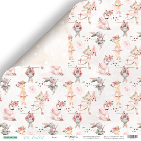 Лист двусторонней бумаги 30x30 от Scrapmir Ballet, коллекция Oh, Ballet