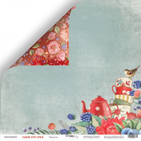 Лист двусторонней бумаги, Чаепитие, Sugar and Spice, 30x30см, Scrapmir