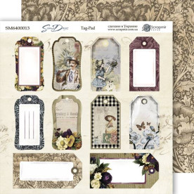 Лист двостороннього паперу, Tag-Pad Some days, 20х20 см, Scrapmir