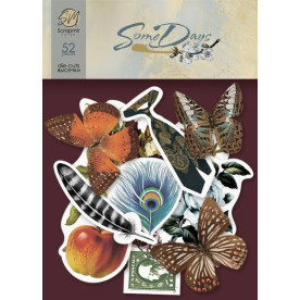 Набір вирубування для скрапбукінгу, 52 шт, Some days, 250 г / м, Scrapmir