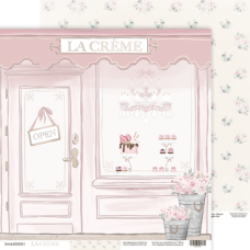 Лист двусторонней бумаги 01 из коллекции La Creme, 30x30 см, Scrapmir