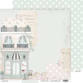 Лист двусторонней бумаги 02 из коллекции La Creme, 30x30 см, Scrapmir