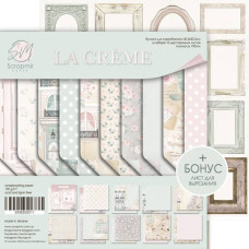 Набор двусторонней бумаги, La Creme 10 шт, 30х30 см, Scrapmir