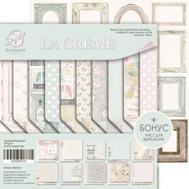 Набор двусторонней бумаги, La Creme 10 шт, 20х20 см, Scrapmir