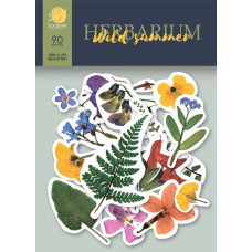 Набор высечек для скрапбукинга, 90 шт, Herbarium Wild summer, 250 г/м, Scrapmir