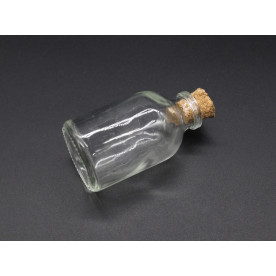 Стеклянная бутылочка с корком, 36х63 мм, 30 мл