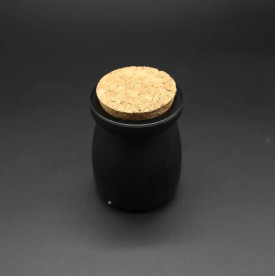 Стеклянная бутылочка, черное матовое покрытие, 71х56 мм, 90 мл, 1 шт