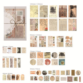 Набор карточек и наклеек Винтажные письма, 10х15 см